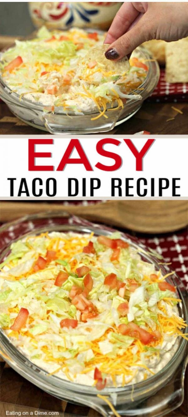 Best Taco Dip Recipe - Easy Taco Dip Recipe - Simple Taco Dip Recipe