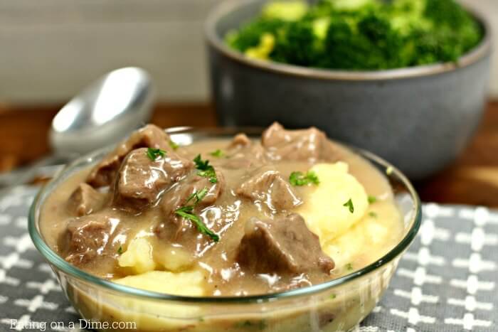 This tender sirloin beef tips recipe is amazing! You will love this Instant Pot Beef Tips and Gravy recipe. Try beef tips over rice or mashed potatoes or noodles! It's absolutely delicious either way. Plus, this recipe is so quick and easy.