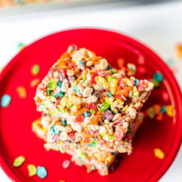 Fruity Pebble Treats - Easy Treat Bars the kids will love!