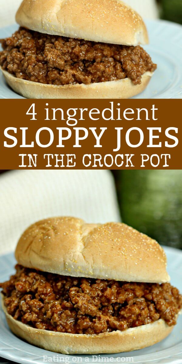 Easy Crock pot Sloppy Joes Recipe - Sloppy Joe Slow Cooker Recipe