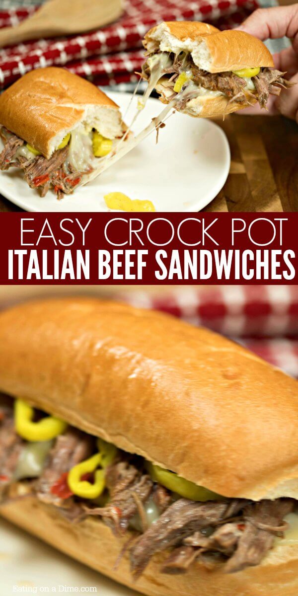 Crock Pot Italian Beef Sandwich Recipe - Italian Beef Sandwiches