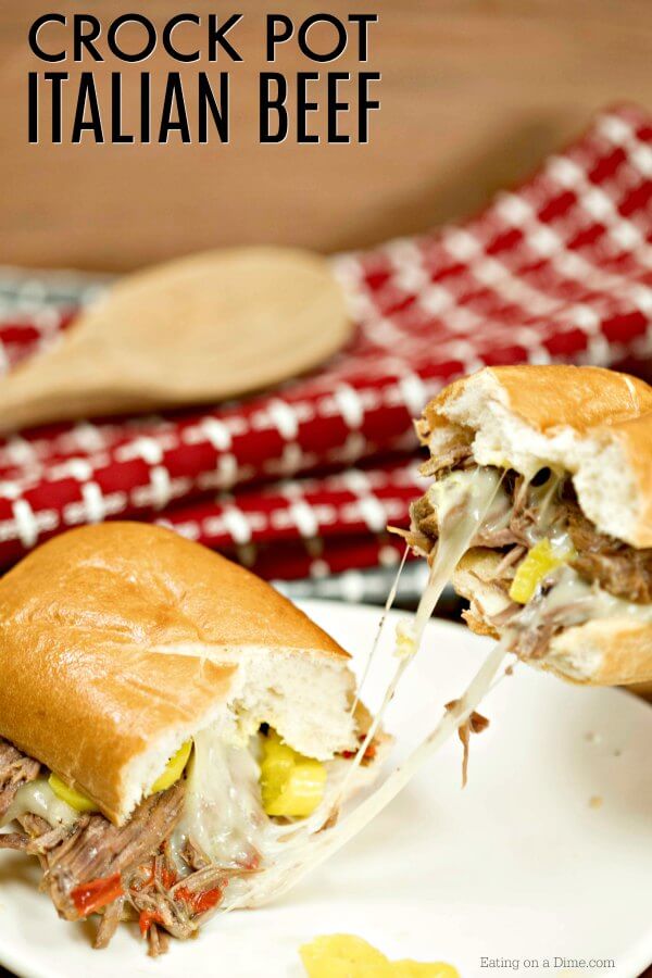 Crock Pot Italian Beef Sandwich Recipe - Italian Beef ...