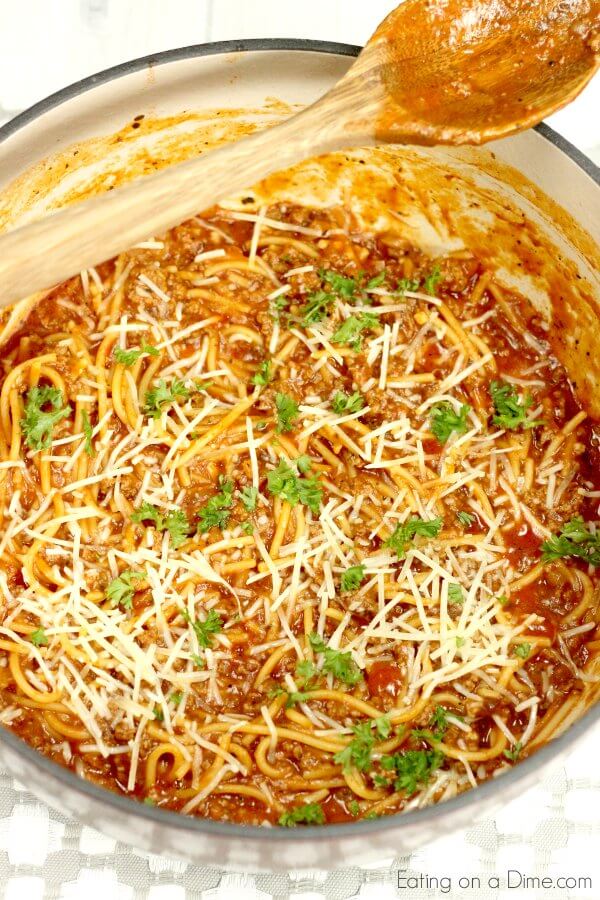 One Pot Spaghetti Recipe - how to make One Pot Spaghetti