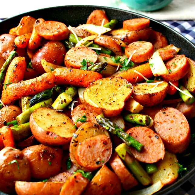 Oven Roasted Potatoes & Sausage Sheet Pan Dinner (& VIDEO!)