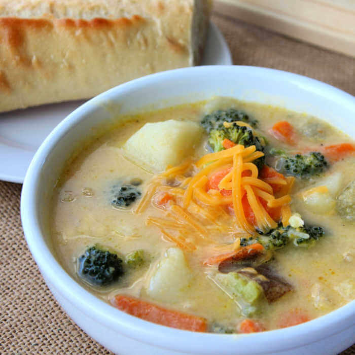 Creamy Vegetable Soup Recipe Easy Creamy Vegetable Soup