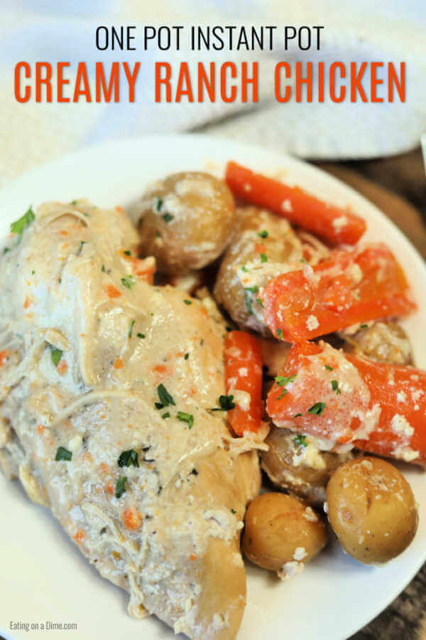 Creamy Ranch Chicken Instant Pot Recipe Quick And Easy Dinner