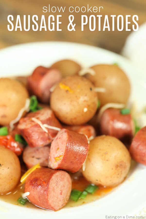 Crock Pot Sausage And Potatoes Easy Slow Cooker Recipe