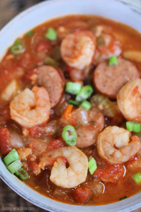 Instant Pot Shrimp Jambalaya - Instant pot shrimp and sausage jambalaya