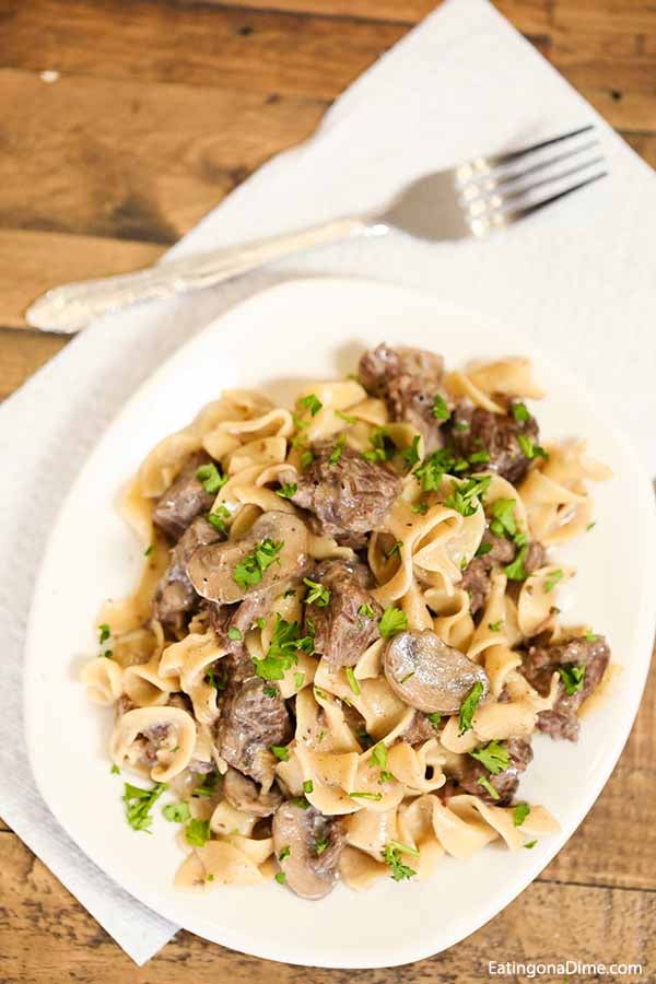 Easy Crock Pot Beef Stroganoff Recipe Simple Slow Cooker Meal