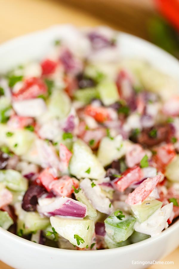 Easy Greek Salad Recipe - The Best Greek Salad Recipe