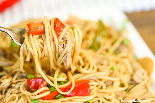 Crock pot Chicken Lo Mein Recipe - Easy Lo Mein Recipe