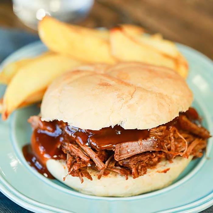 Instant Pot BBQ Brisket Sandwich The Best instant pot brisket recipe