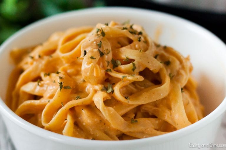 Instant Pot Buffalo Chicken Pasta Recipe - Eating On A Dime.com