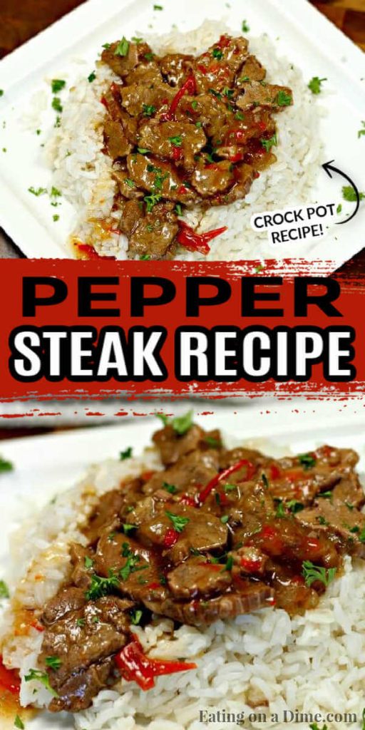 Crockpot Pepper Steak Recipe - Easy pepper steak recipe