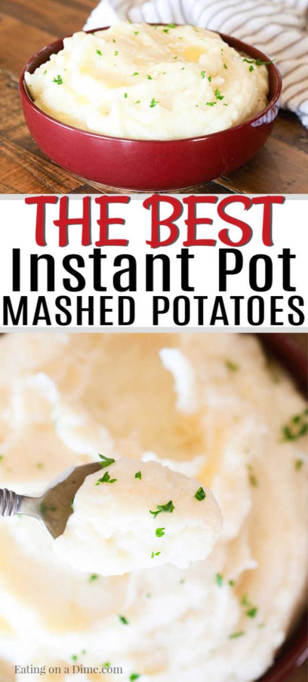 Instant Pot Mashed Potatoes VIDEO- Pressure Cooker Potatoes