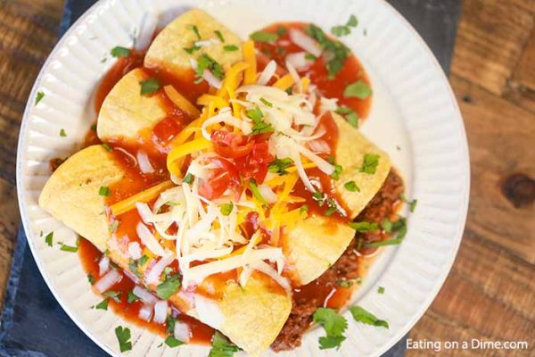 Easy Ground Beef Enchiladas Recipe - beef enchilada casserole