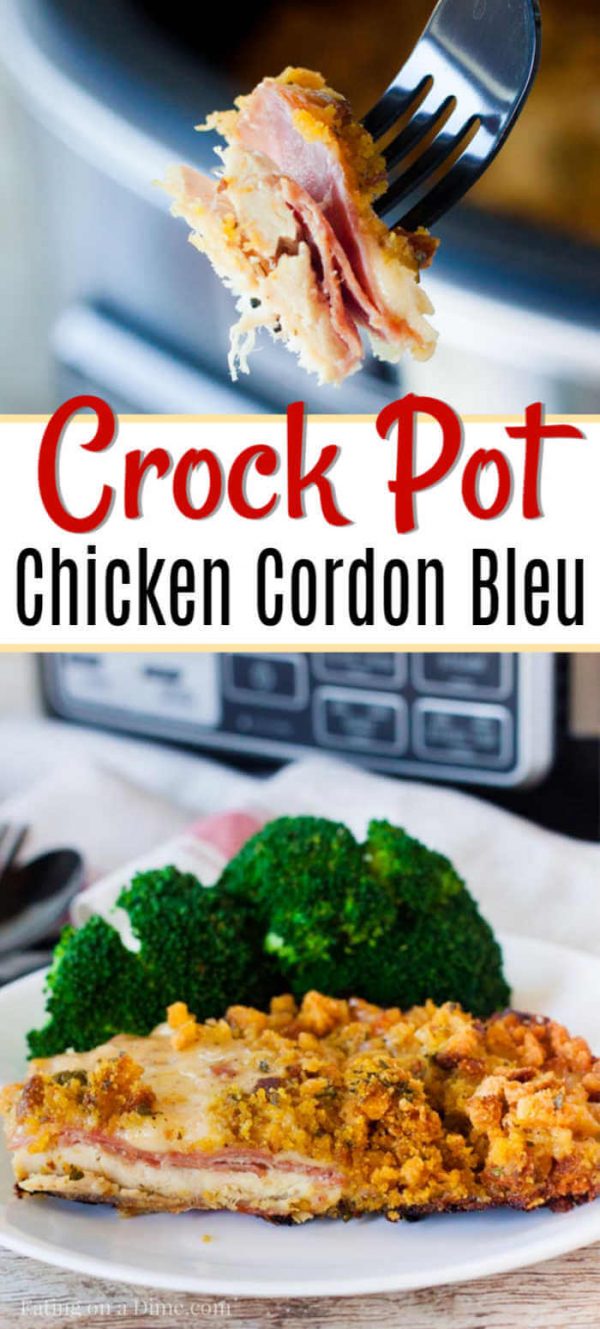 CrockPot Chicken Cordon Bleu Recipe - Perfect for weeknights