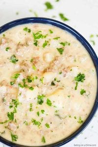 Crock Pot Sausage Potato Soup Recipe (+ Video) - Crockpot Potato Soup