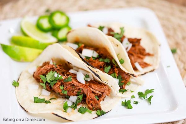 Crock Pot Steak Tacos - Slow Cooker Beef Tacos