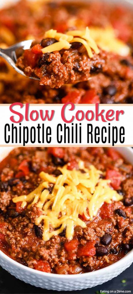 Crock Pot Chipotle Chili Recipe - Delicious slow cooker chili