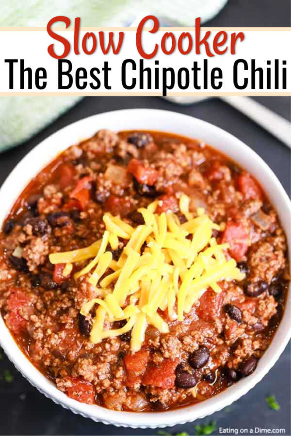 Crock Pot Chipotle Chili Recipe - Delicious slow cooker chili