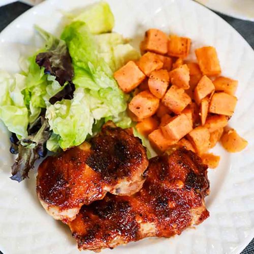 Crock Pot Chipotle BBQ Chicken Thighs Recipe - crock pot chicken thighs