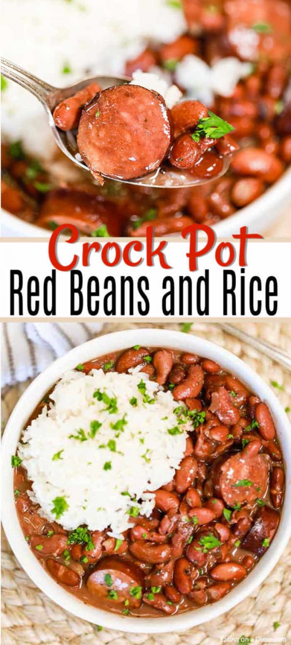 Crock Pot Red Beans and Rice Recipe easy crock pot red beans and rice