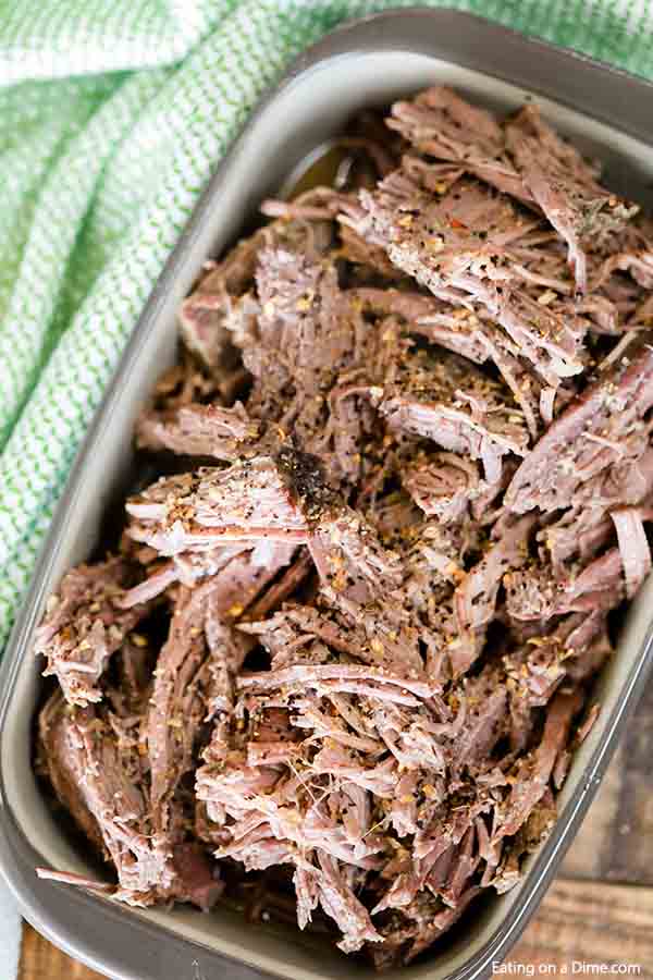 The possibilities are endless with this Crock Pot Shredded Beef Recipe. The slow cooker does all the work and the results are tender and flavorful beef.