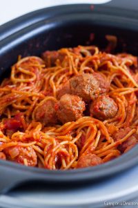 Crockpot Spaghetti And Meatballs Recipe - Easy One Pot Meal