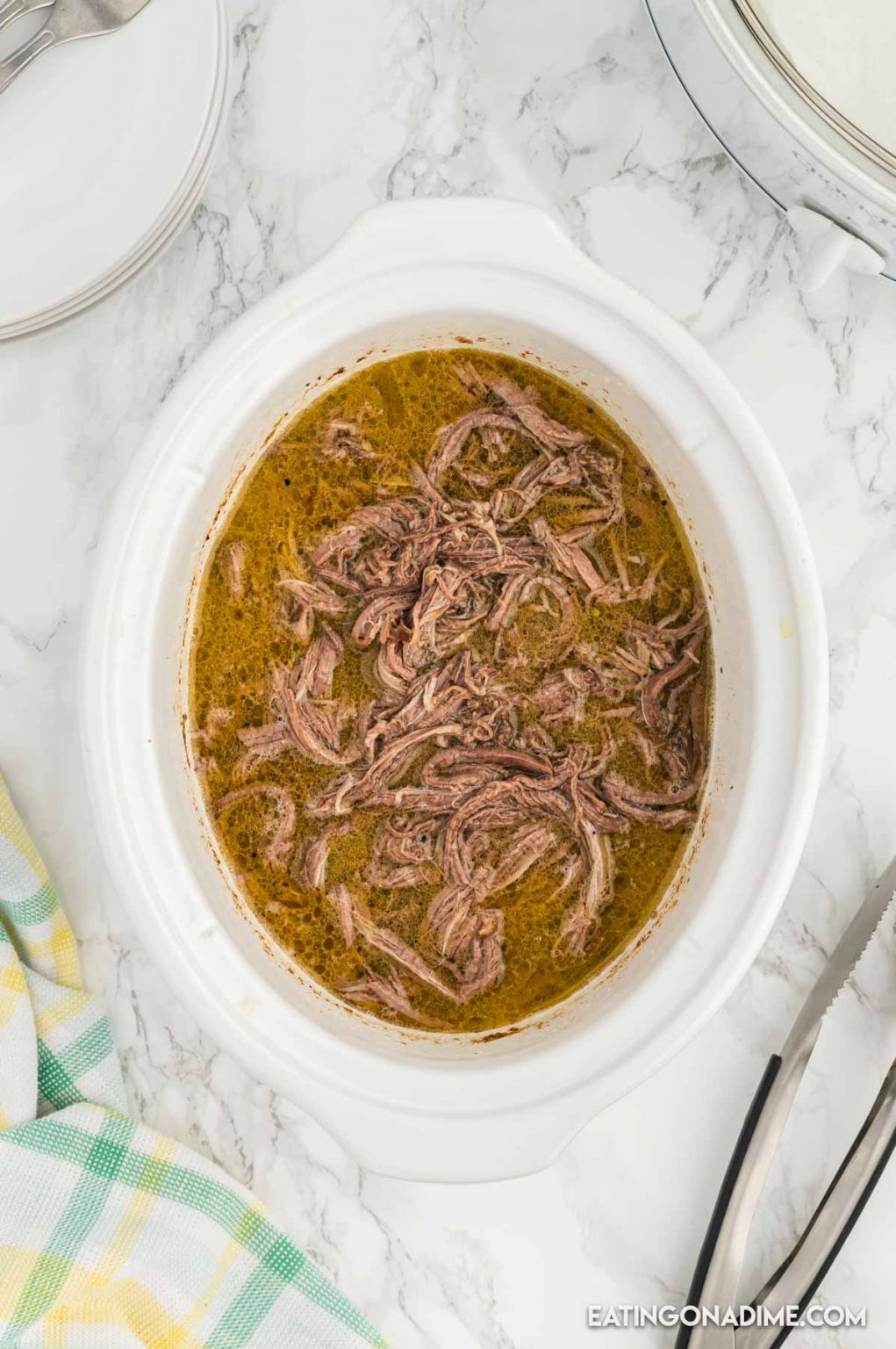 Crock Pot Shredded Beef Recipe Only 3 Ingredients