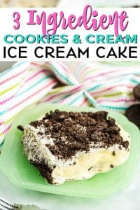 Cookies and Cream Ice cream Cake Recipe - Easy Oreo Ice cream cake