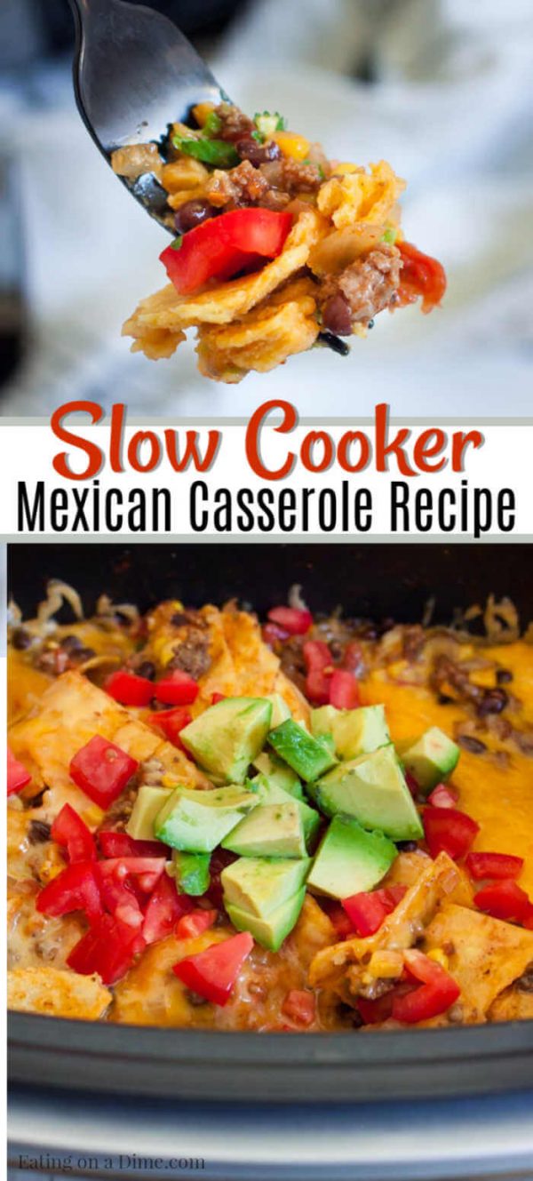 Crock Pot Mexican Casserole Recipe (and VIDEO) - Hamburger Casserole