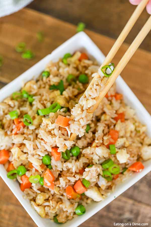 Easy Fried Rice Recipe Ready in less than 10 minutes!