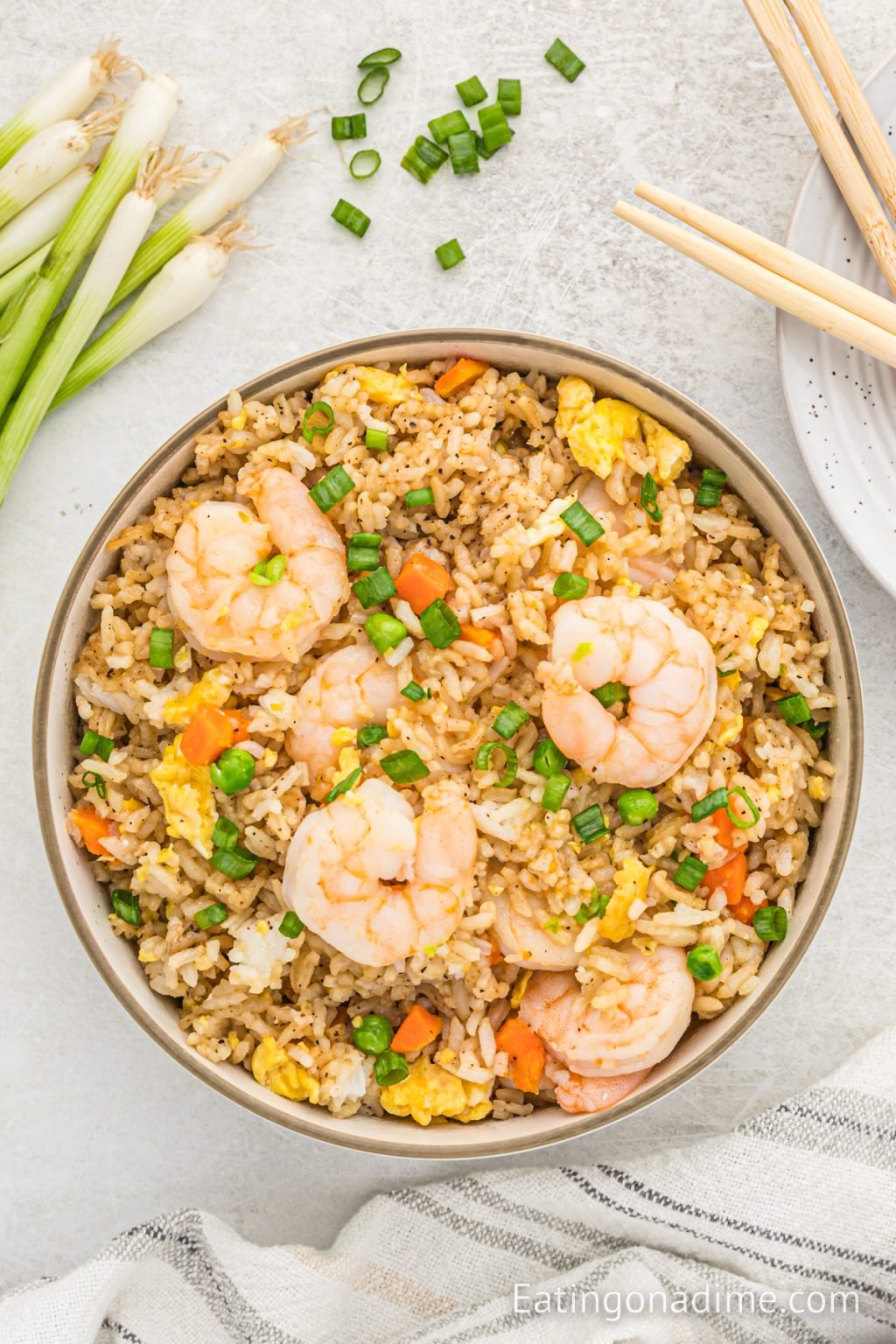 Easy Shrimp Fried Rice Recipe (& VIDEO!) shrimp frying rice