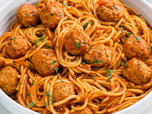 Instant pot spaghetti discount and fresh meatballs