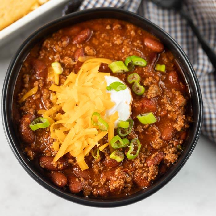 Easy Crock Pot Chili Recipe - Slow Cooker Chili - Taste and Tell