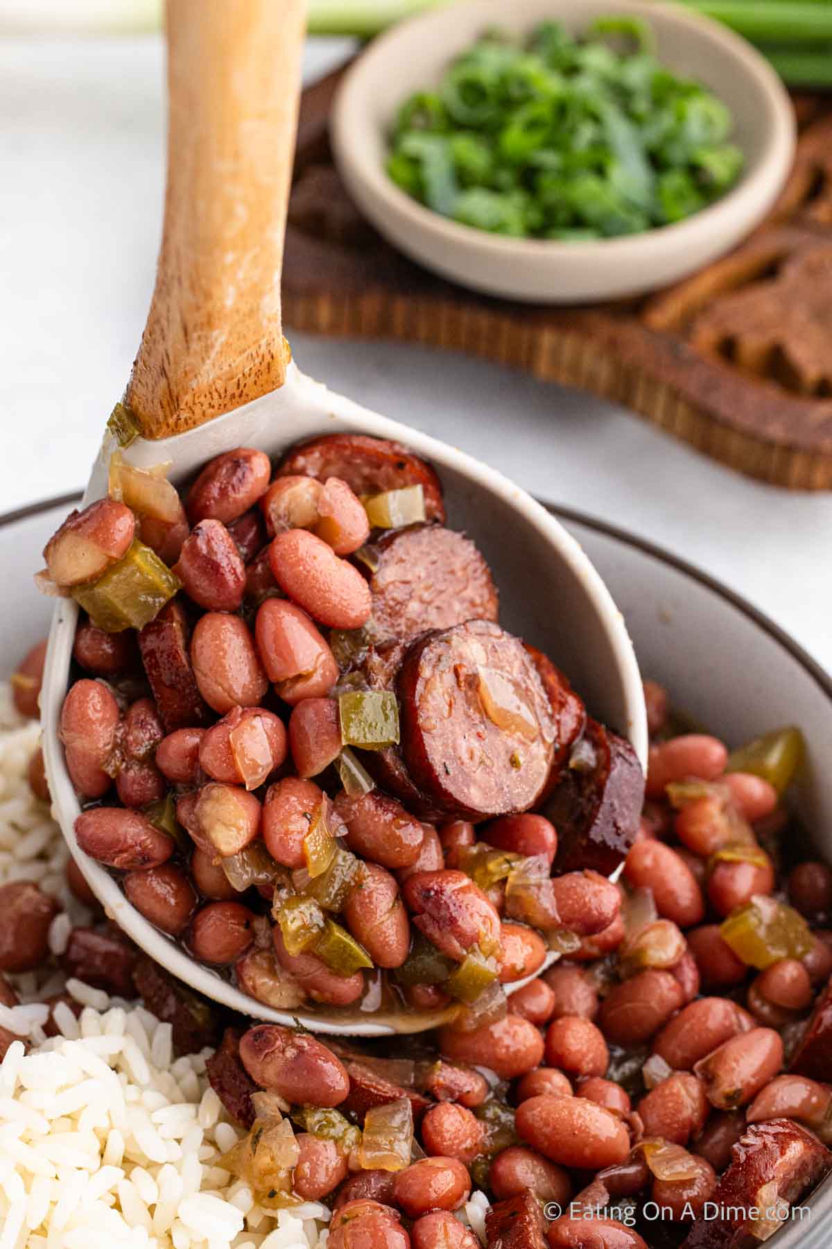 Slow cooker white beans and sausage - Family Food on the Table