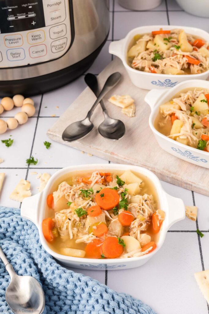 Instant Pot Chicken Stew Recipe, Ready in under 30 minutes!