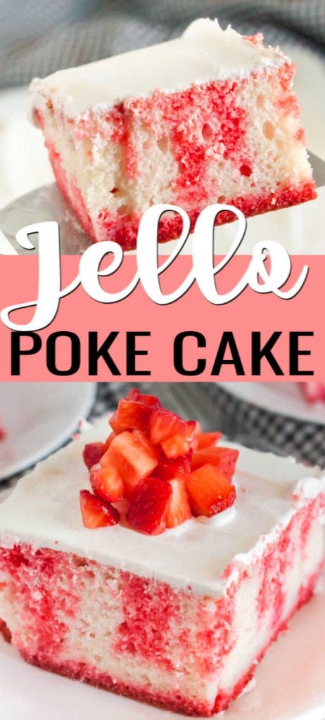 Jello Poke Cake Recipe (+ VIDEO) - How to make a Jello Poke Cake