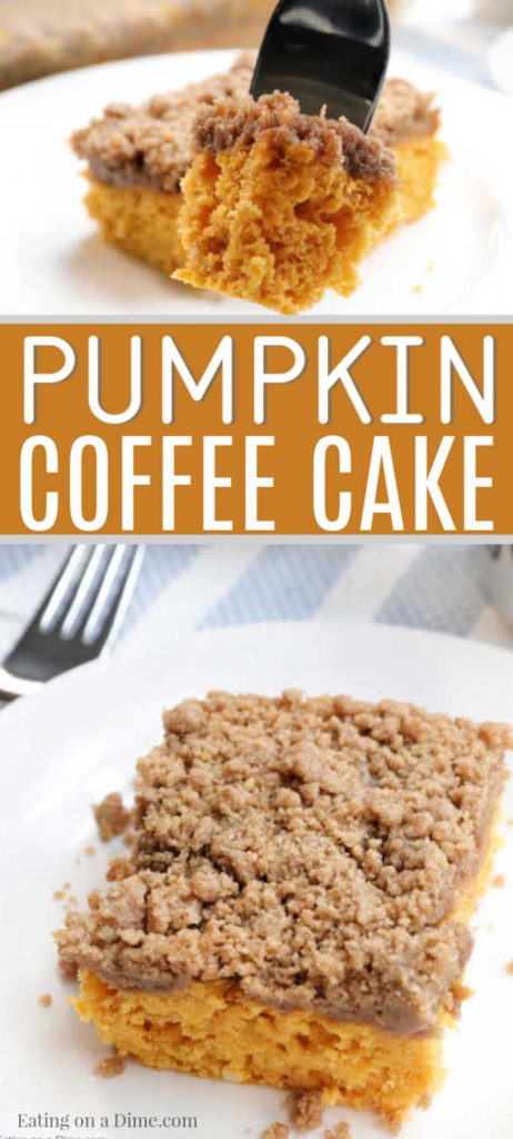 Pumpkin Coffee Cake Recipe - Easy Pumpkin Streusel Coffee cake