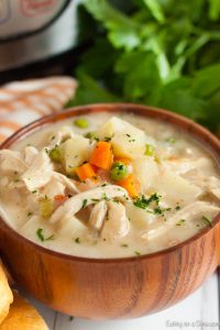 Instant Pot Chicken Pot Pie Soup Recipe - Ready in minutes!