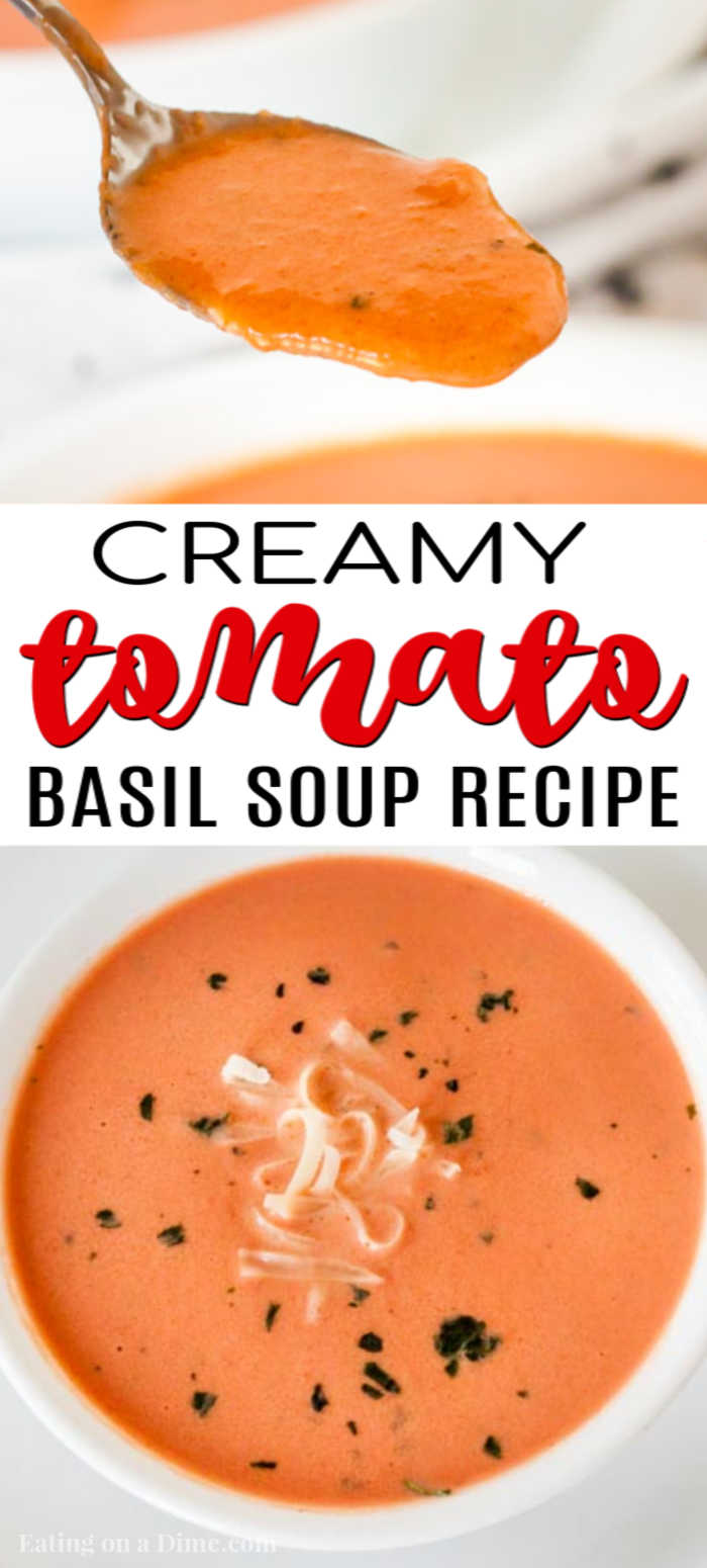 Creamy Tomato Basil Soup Recipe The Best Tomato Basil Soup Recipe