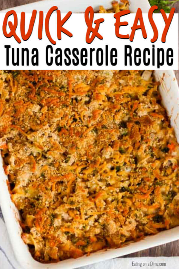 Easy Tuna Casserole Recipe - Ready in under 30 minutes!