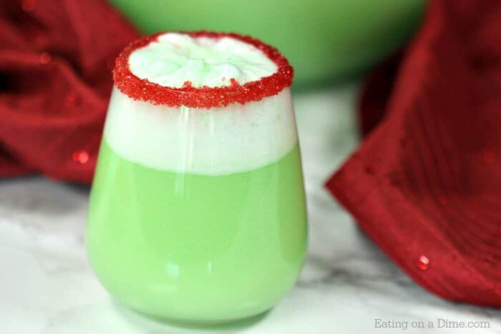 Easy Grinch Punch Recipe(VIDEO) Christmas punch recipes