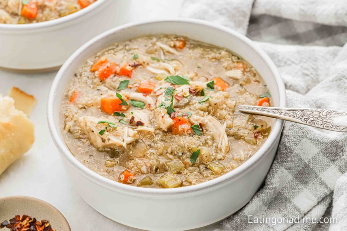 Crock Pot Chicken Quinoa Soup Recipe Easy Chicken Quinoa Stew 8931