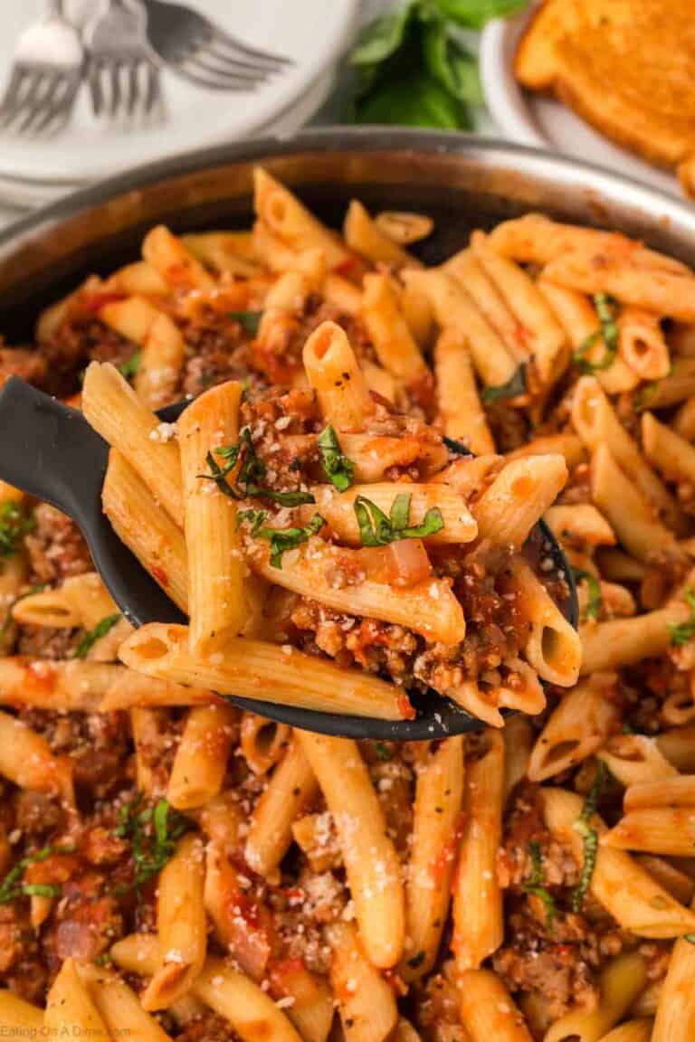 Italian Sausage Pasta - Eating on a Dime