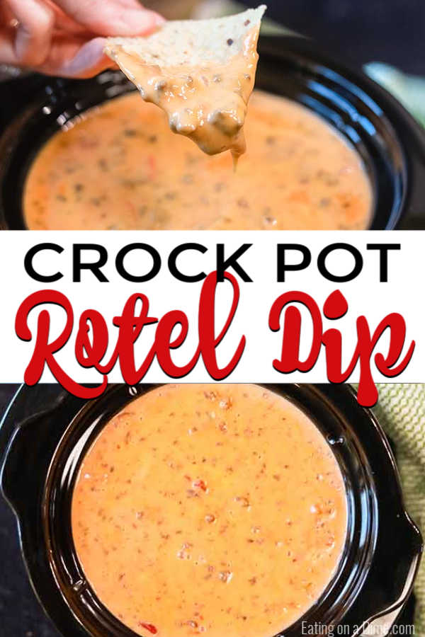 Crock Pot Rotel Dip Recipe is our go to appetizer for parties, game day and more! This dip is so tasty and amazing for an instant crowd pleaser!