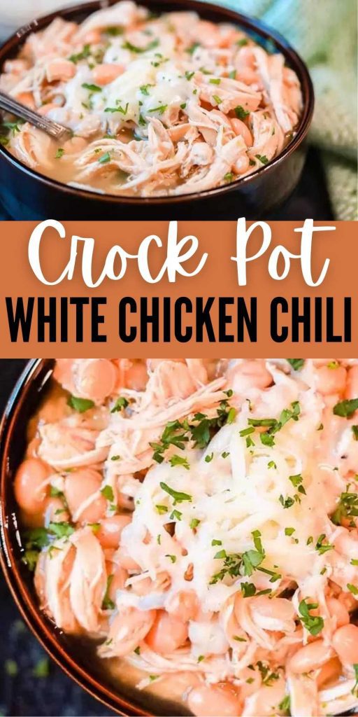 Crockpot Chicken Chili - Delicious White Bean Chicken Chili