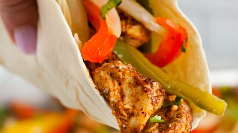 Crockpot Chicken Fajitas Recipe - Only 4 Ingredients!