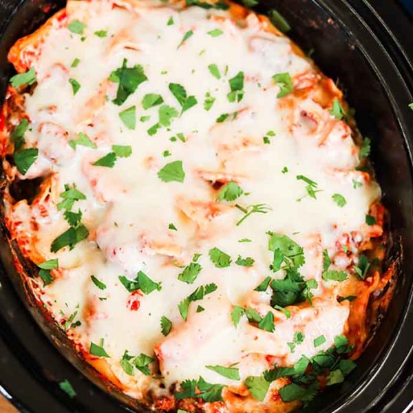 Slow cooker sausage lasagna - easy slow cooker lasagna